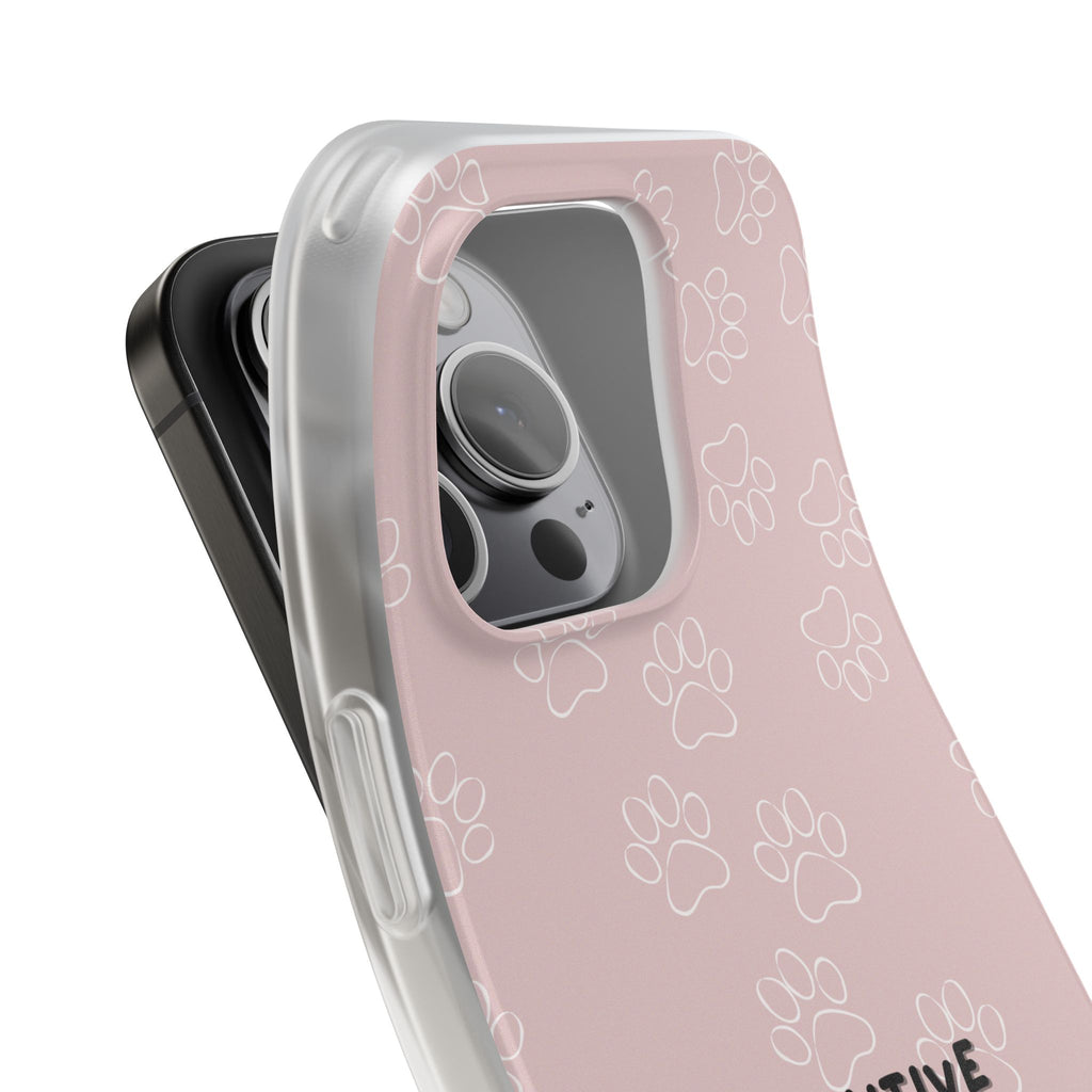 Pawsitive Vibes Pink Phone Case