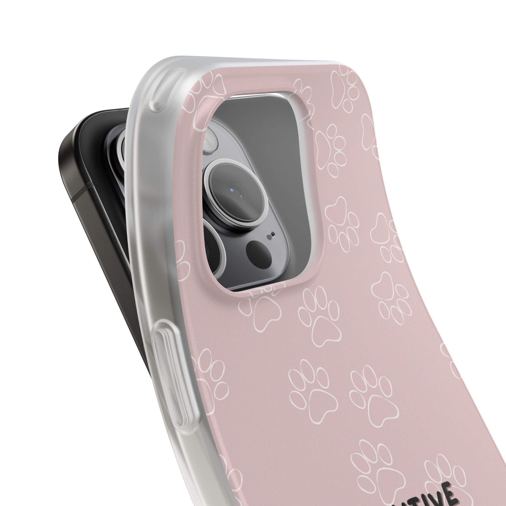 Pawsitive Vibes Pink Phone Case