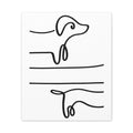 Minimal Line Dog — Modern Pet Wall Art