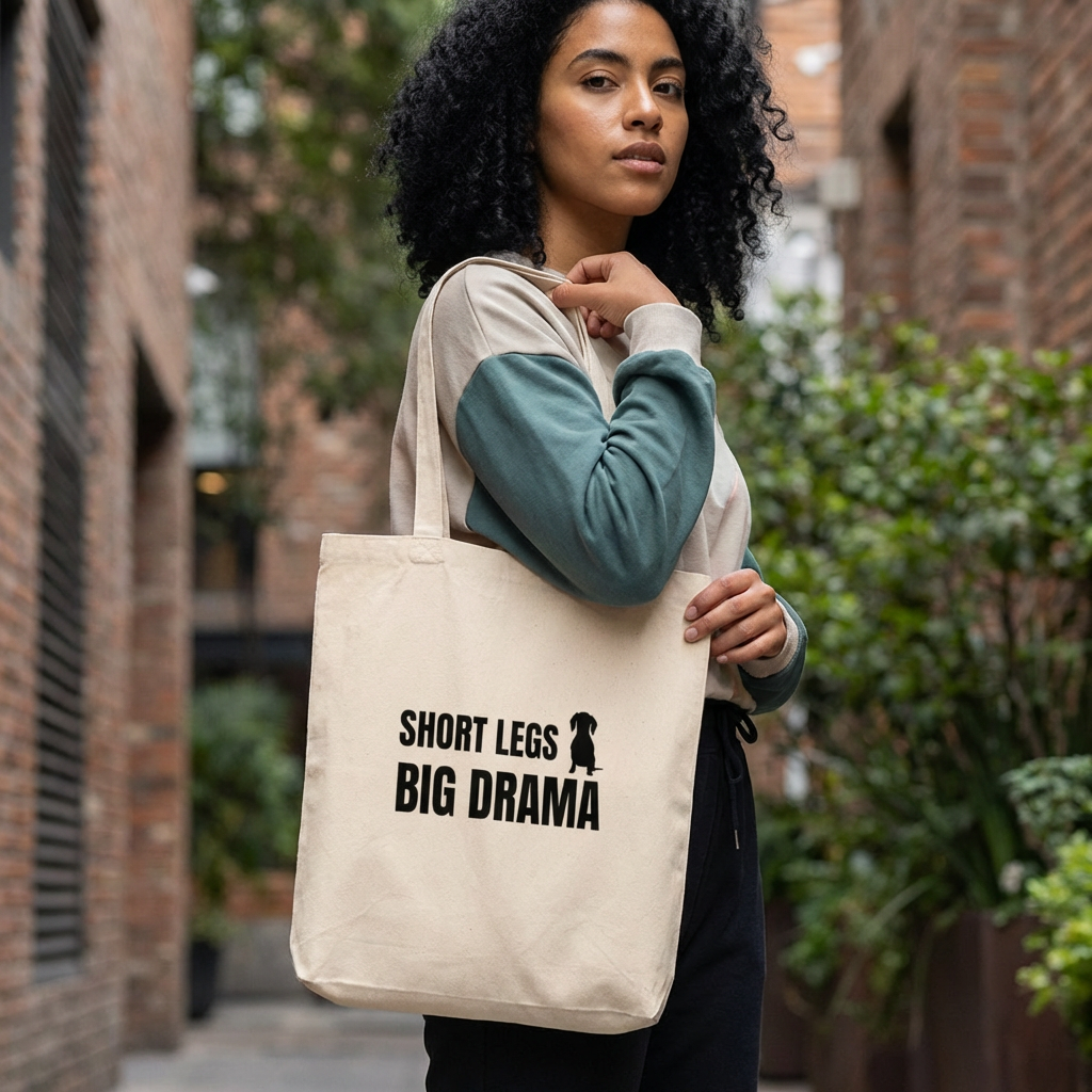 Short Legs Big Drama Tote Bag