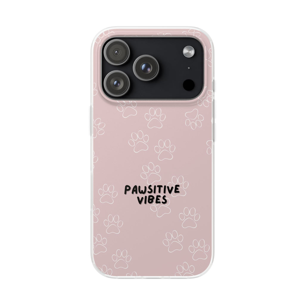 Pawsitive Vibes Pink Phone Case