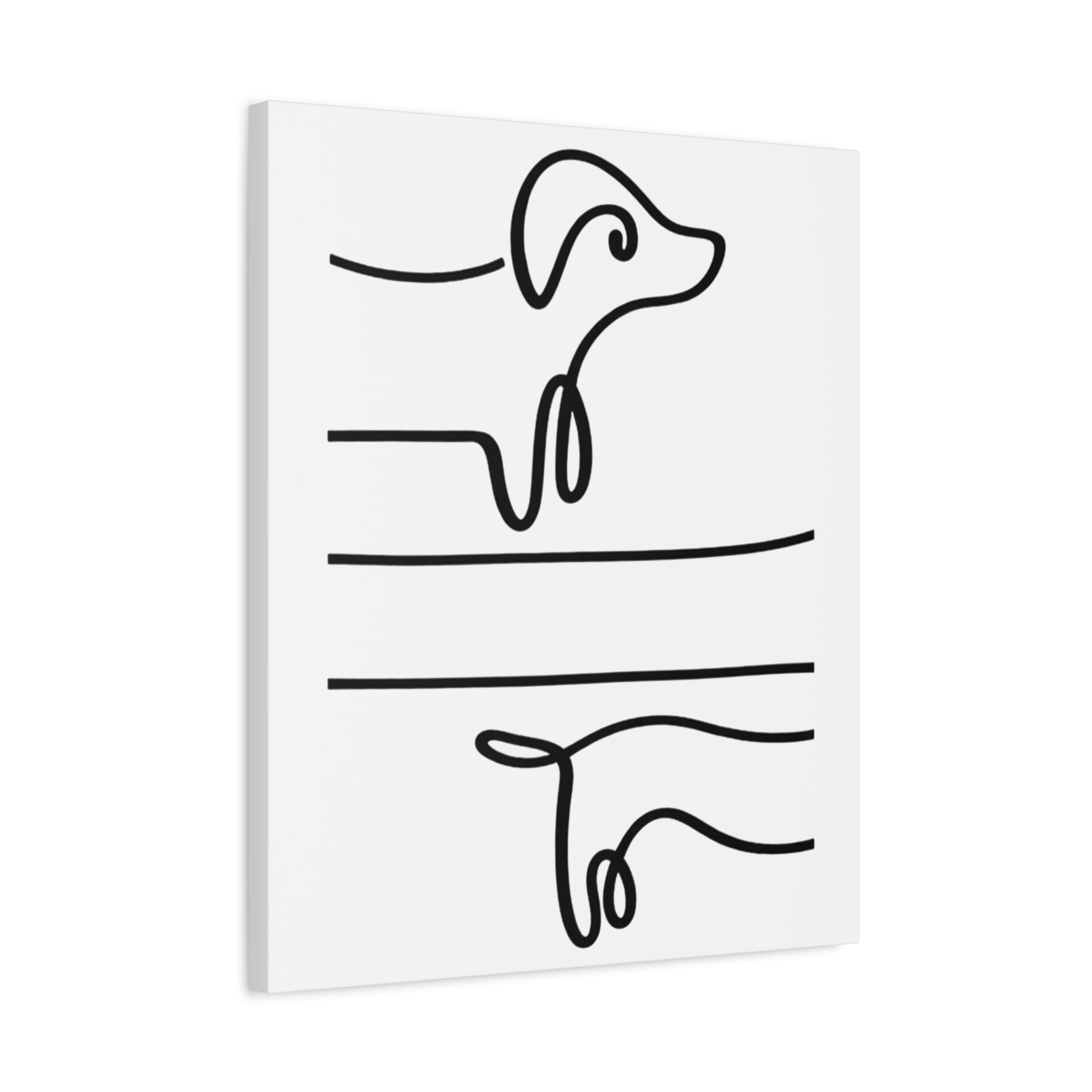 Minimal Line Dog — Modern Pet Wall Art